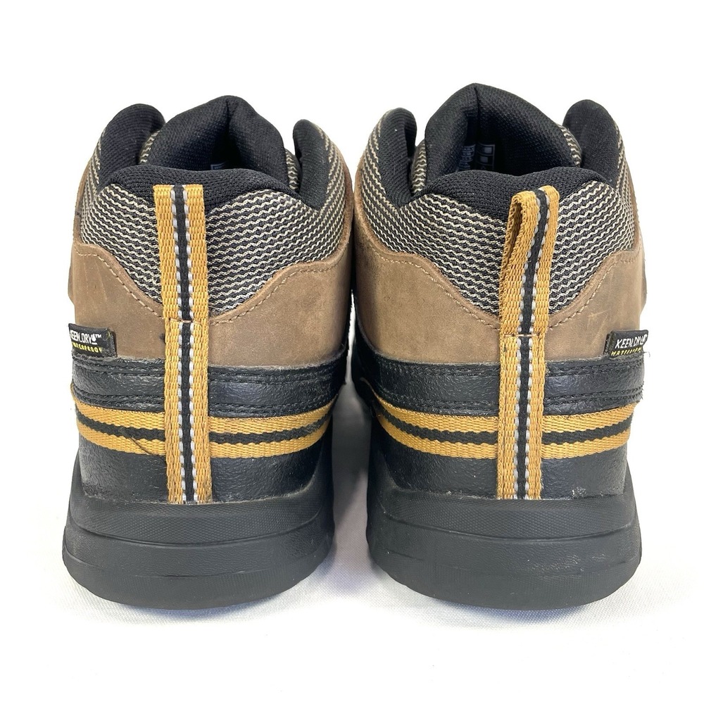 Keen Targhee Dark Earth/Golden Brown Leather Waterproof Hiking Boots Youth 5 - Picture 7 of 10